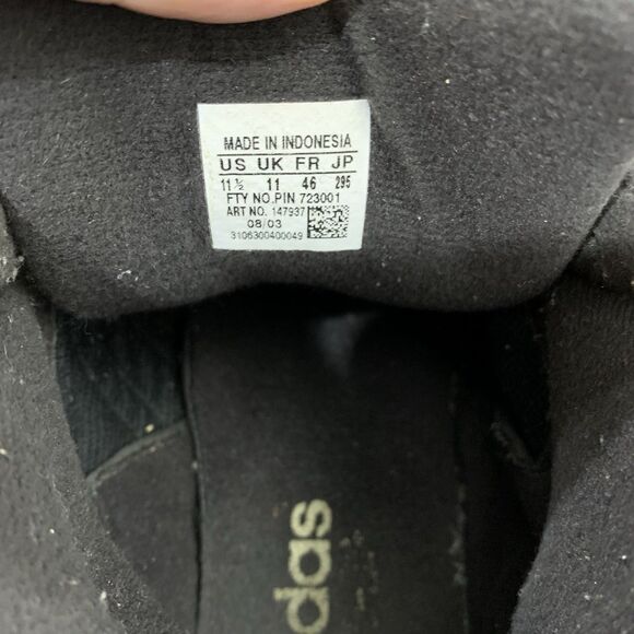 RARE VINTAGE 2003 ADIDAS  SHELL TOE SHOES MEN'S SIZE US 11.5 - Picture 13 of 14